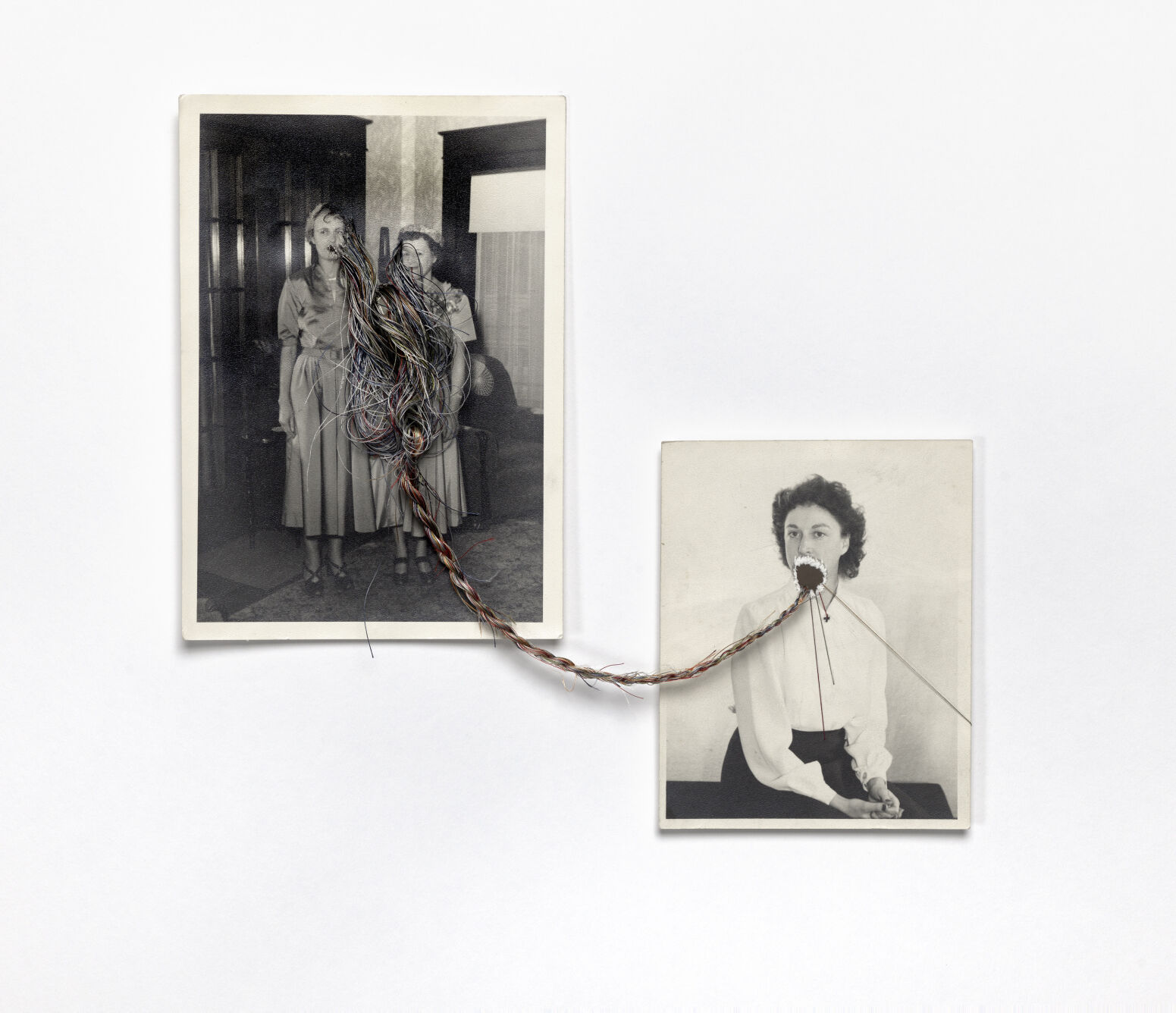 LauraChristensen_TheyWaitForUs_Vintagephotographsandsilkthread_9.x10.25”_providedbyartistandBenningtonMuseum.JPG